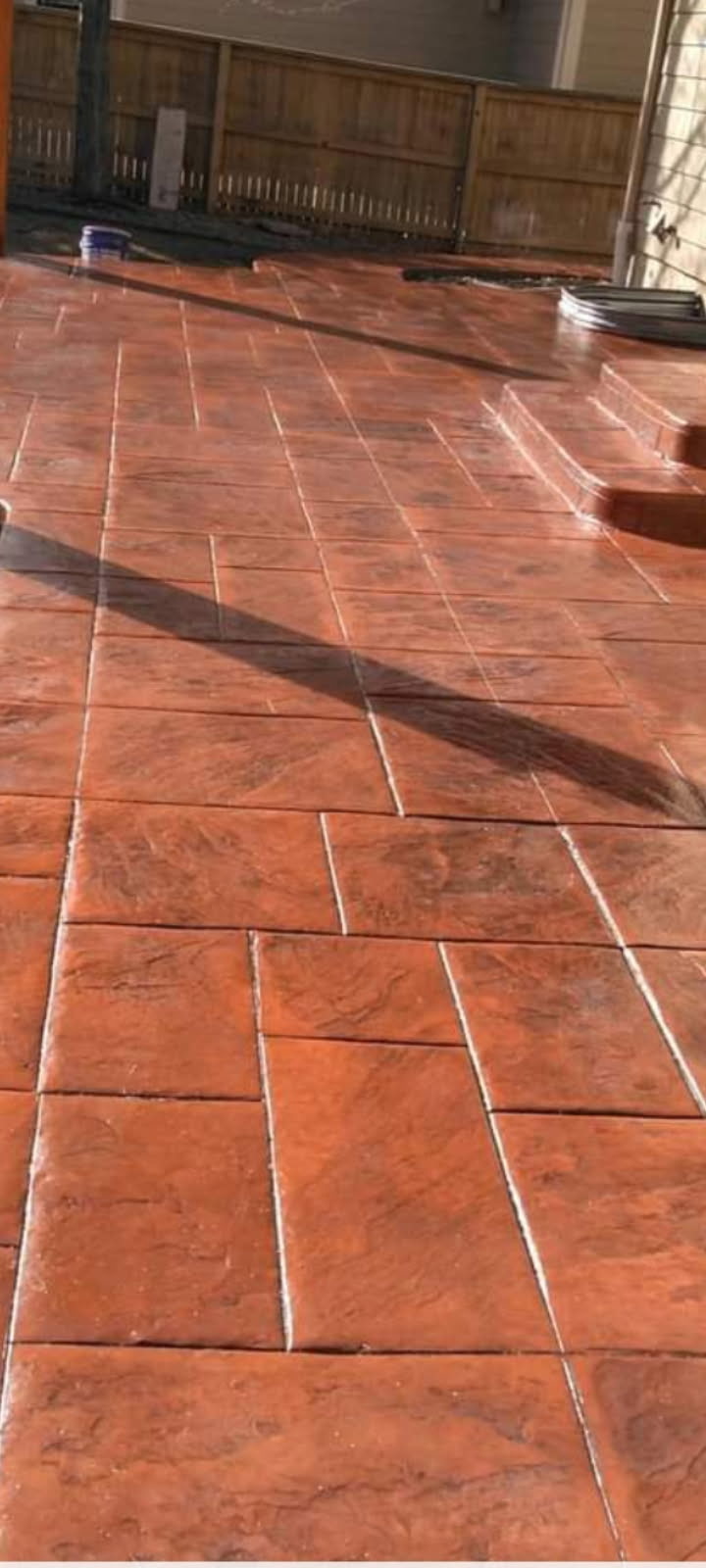 Stamped Concrete Ashler Slate by Leal Contracting LLC Concrete